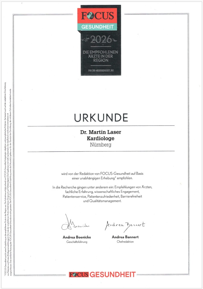 Empfohlener Arzt der Region 2026